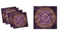 Ambesonne Mandala Set of 4 Napkins, 12" x 12"